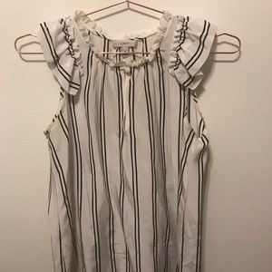 J Crew Silk Striped Blouse